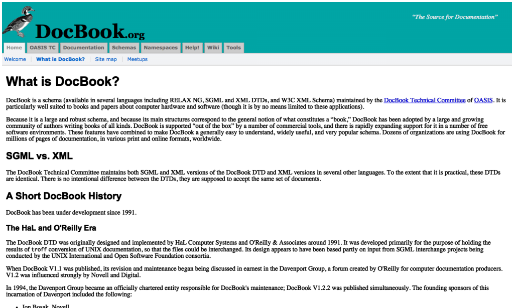 What is DocBook? DocToolHub