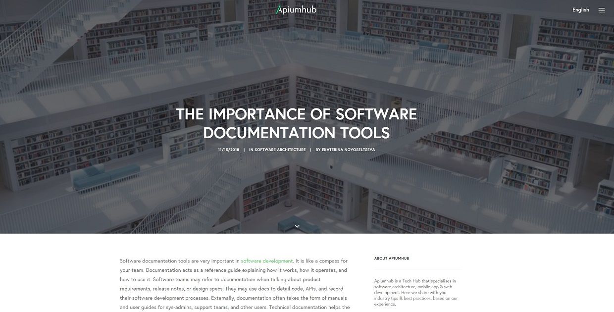 The Importance of Software Documentation Tools
